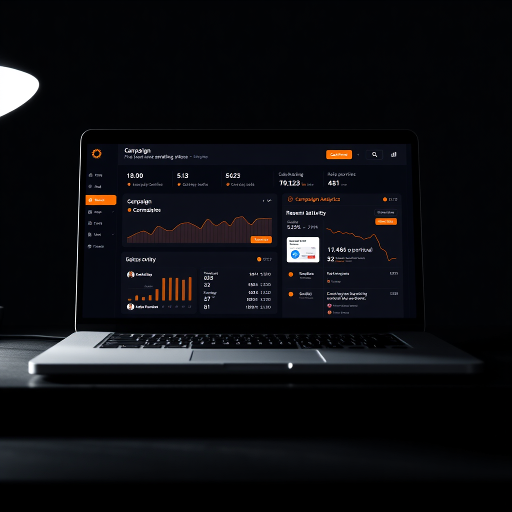 Screenshot der Emaily E-Mail Marketing Dashboard Oberfläche