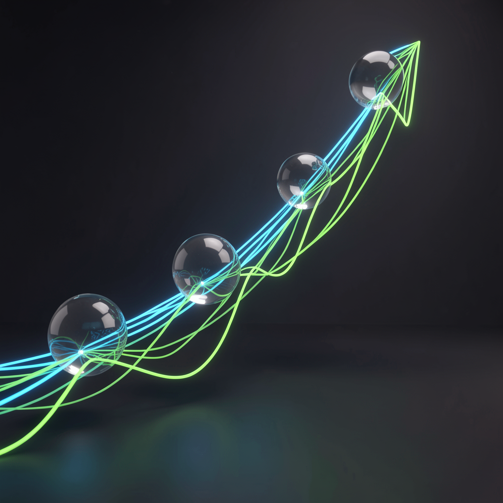 Visualisierung von Wachstum und Netzwerk