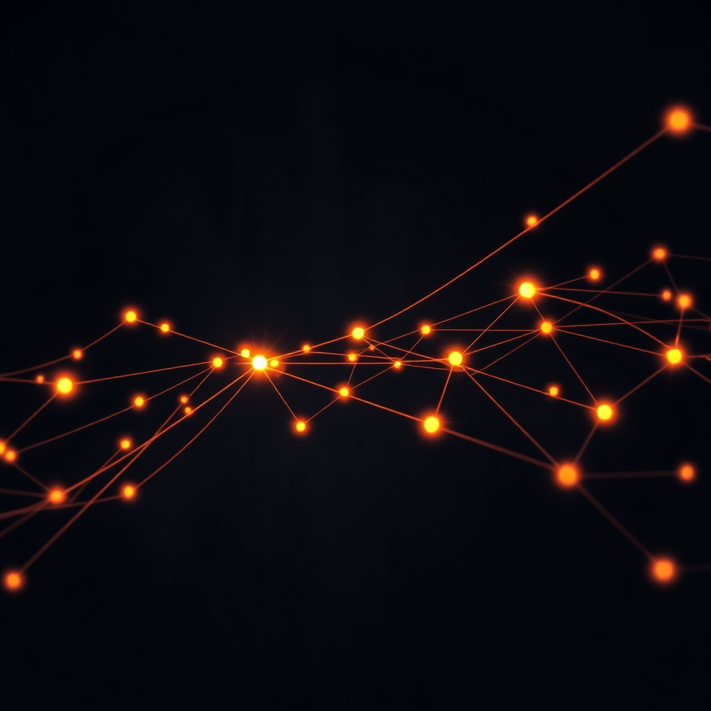 Abstrakte Darstellung von Datenanalyse im Online-Marketing