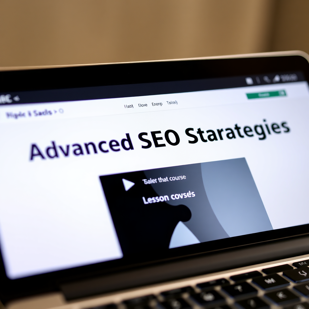 Online Kurs Interface - SEO Strategien