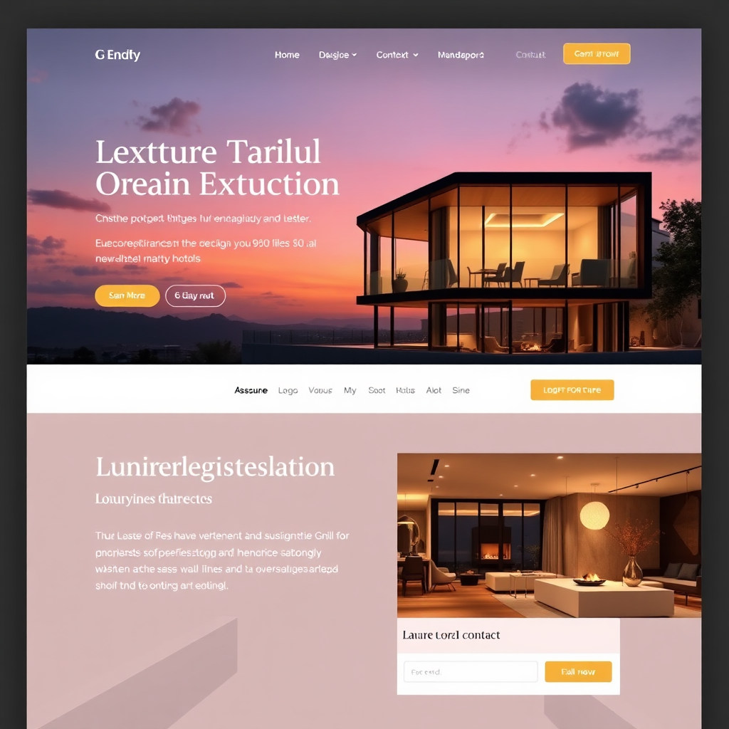 Modern Real Estate Website Design