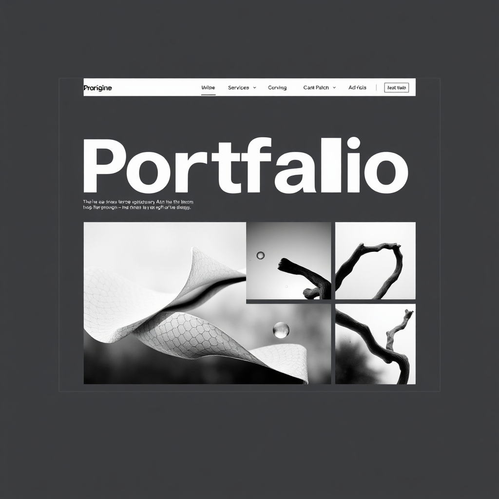 Minimalist Portfolio Website Design