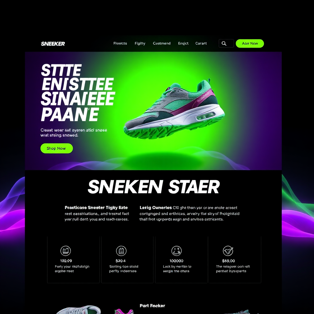 Vibrant Ecommerce Website Design