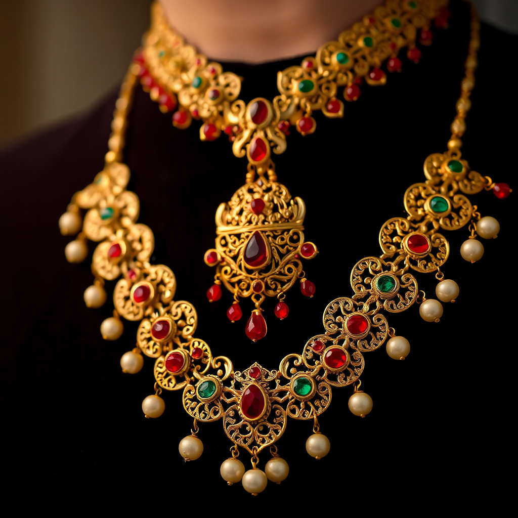 Ornate Gold Bridal Necklace