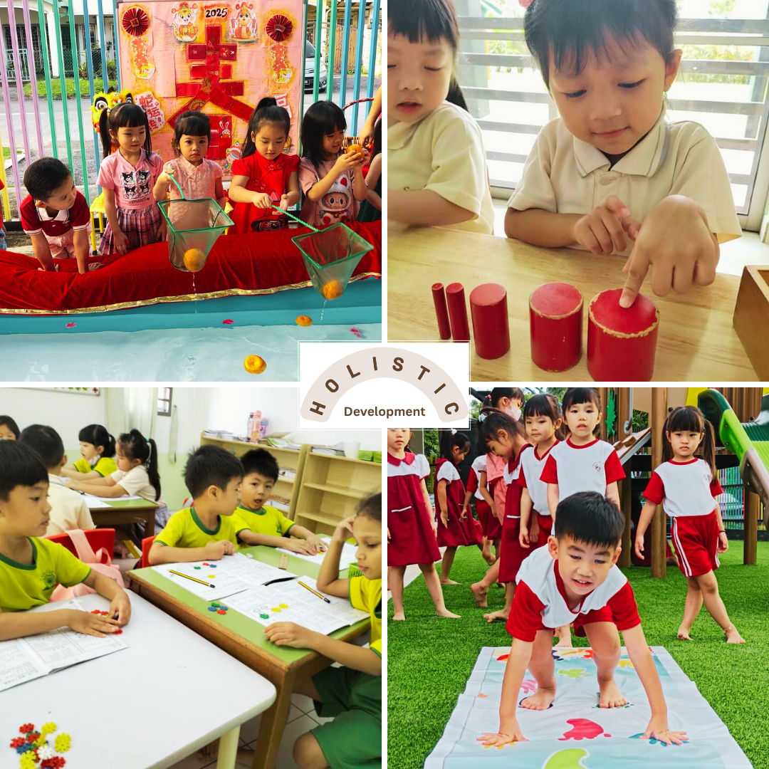 A photorealistic image depicting a child participating in various activities like painting, playing music, and outdoor activities. The lighting is natural and balanced, highlighting the diversity of activities. The camera angle is a medium shot, capturing the child's involvement. Style: Lifestyle Photography.