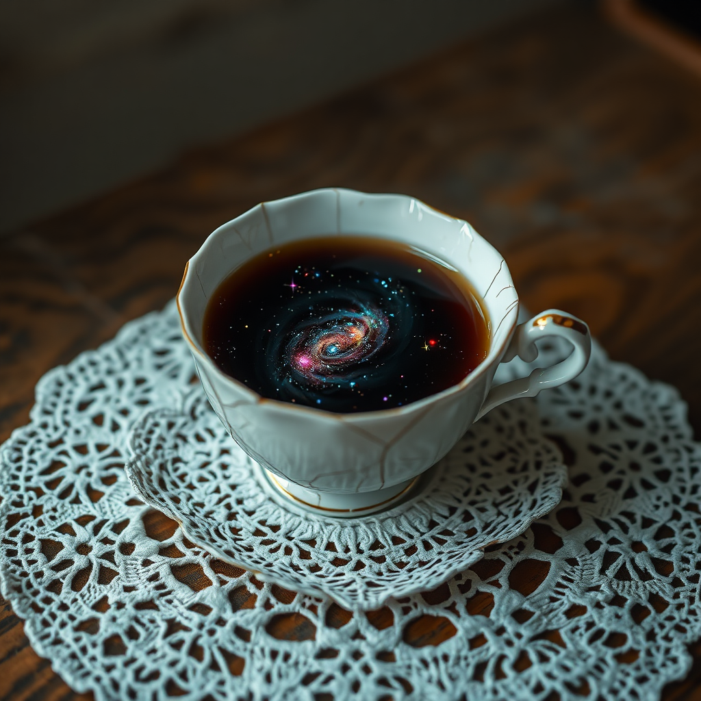 Teacup filled with swirling galaxies