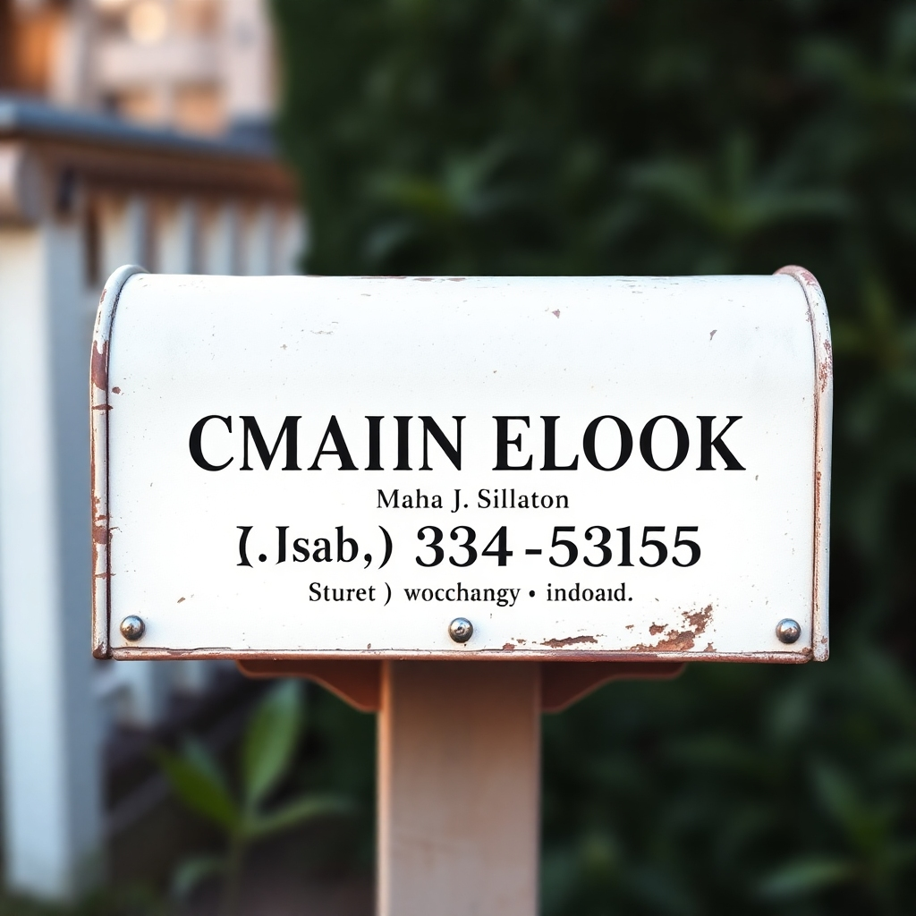 An image featuring a vintage mailbox with the organization's name and address on it, symbolizing the organization's physical presence and commitment to the community. Style: Classic and trustworthy. Resolution: 4k.