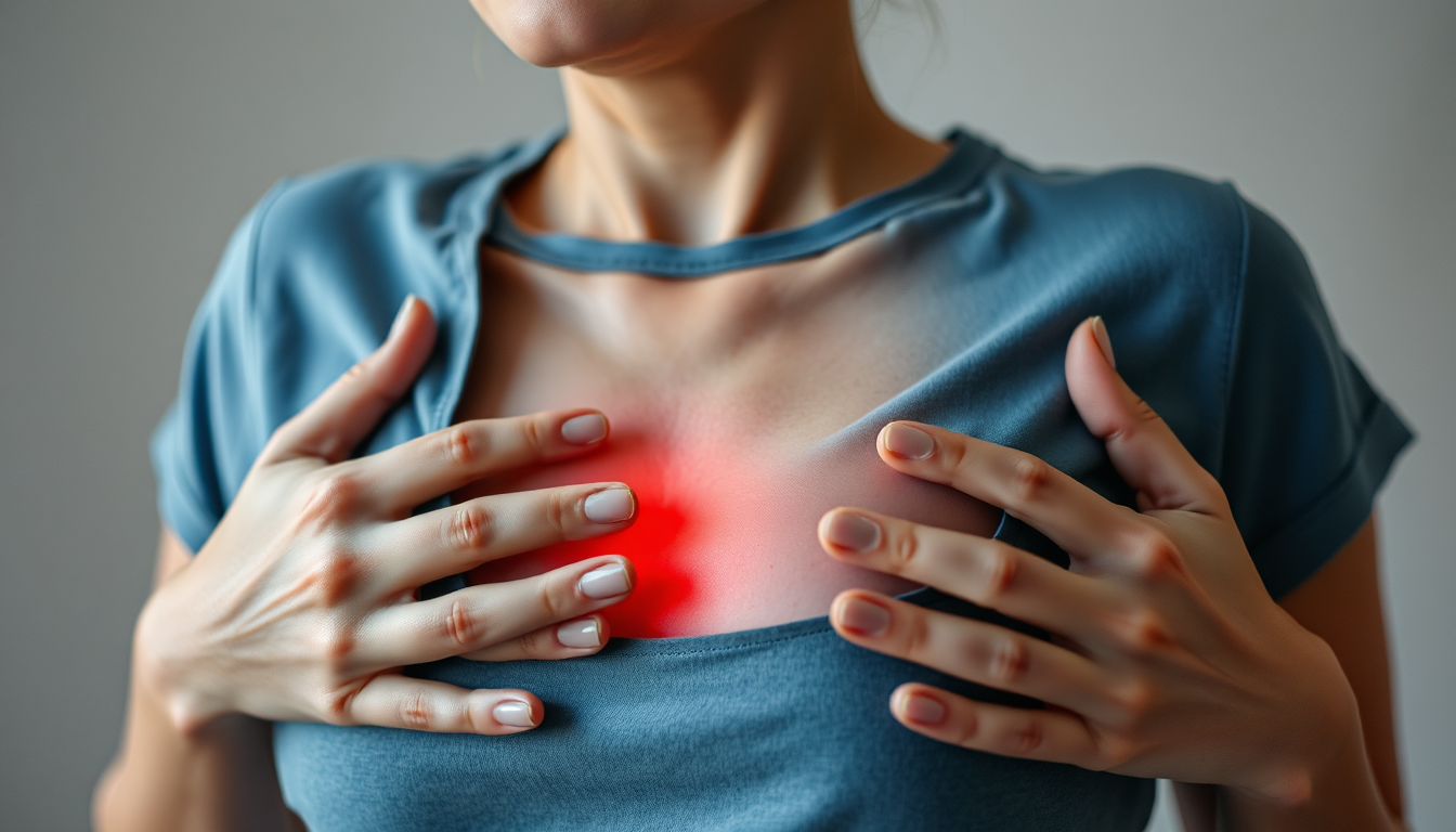 Create a stylized image representing the signs of liver distress. Depict a person with a subtle yellowish tint to their skin (jaundice) and a hand gently touching their abdomen, indicating discomfort. The background needs to be blurred and slightly darker, conveying a sense of unease. The person's expression must be thoughtful and concerned. Use muted colors with a subtle emphasis on yellow and brown tones. Lighting should be soft and diffused to avoid harsh shadows. Camera angle must be a medium shot focusing on the person's face and abdomen. This image should evoke a sense of awareness and encourage viewers to seek medical advice if they experience similar symptoms.