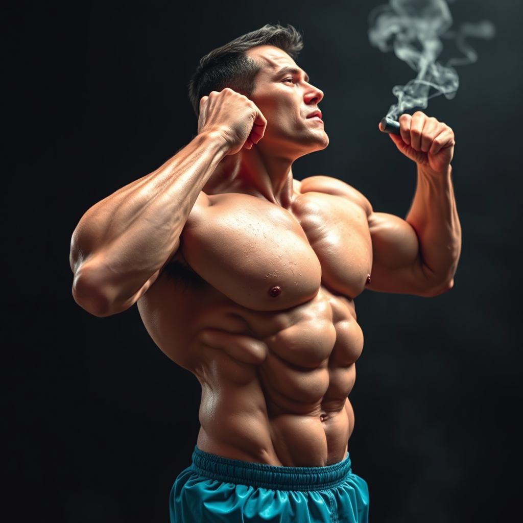 Image of muscles metabolizing sugar.