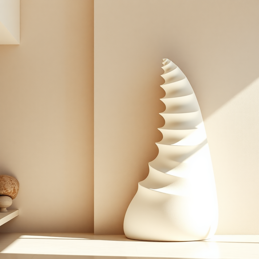 Minimalist architectural representation of strength and calm