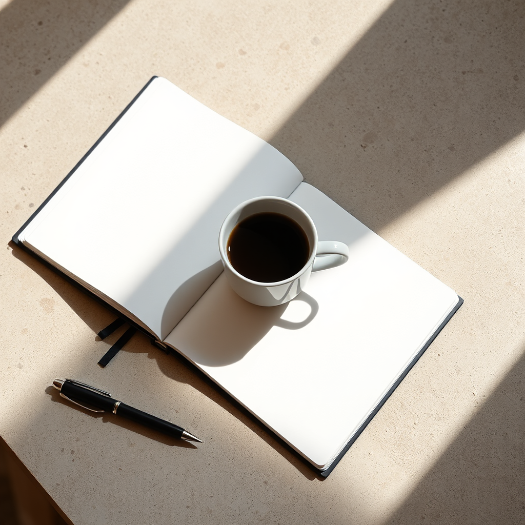 Minimalist desk setup