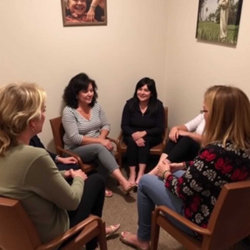 A modern office with a team of professionals working on computers, with charts and graphs on a large screen in the background. The scene should convey efficiency and organization.