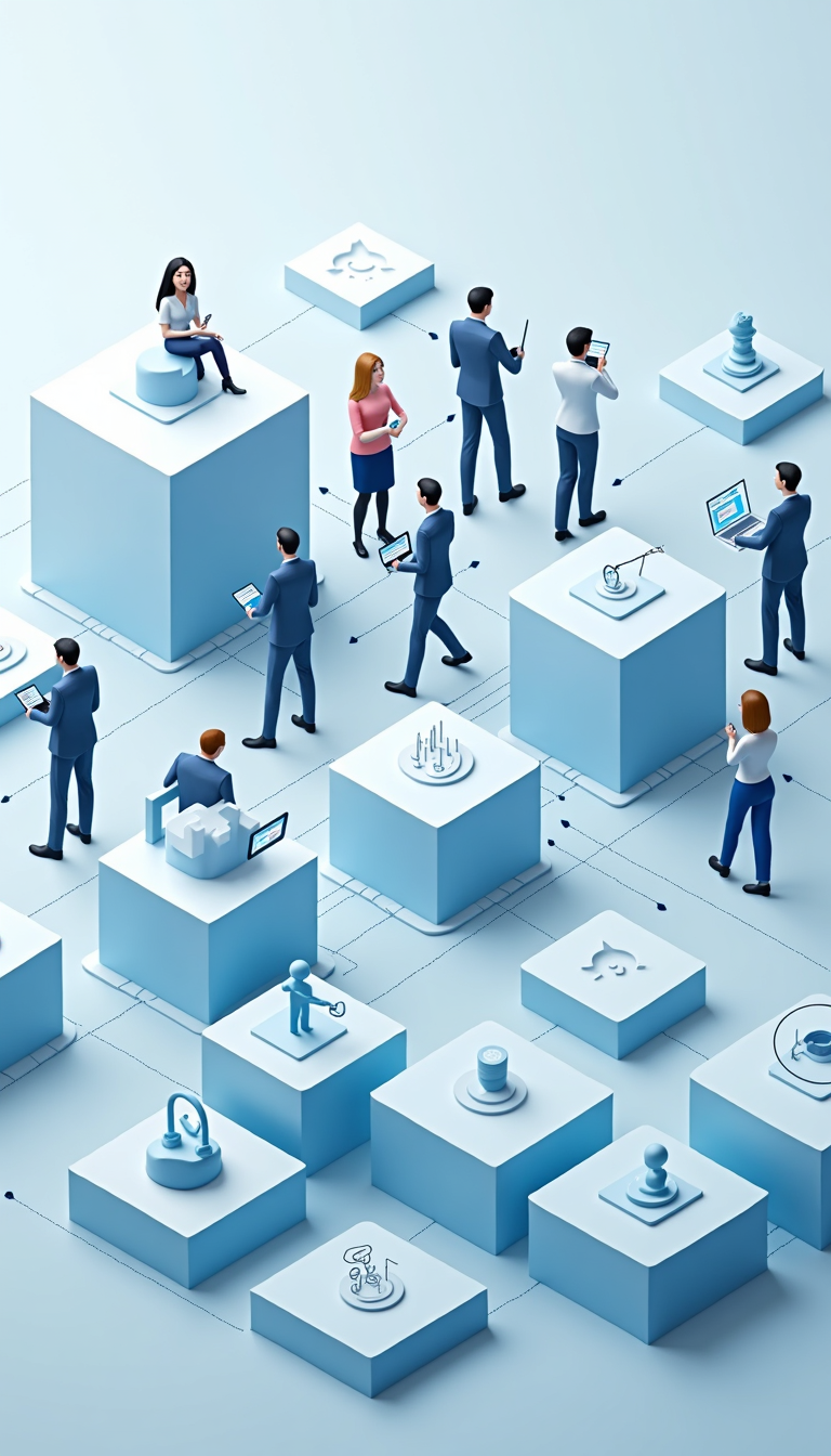 A photorealistic image depicting data analytics charts and graphs illustrating successful social media campaign targeting a specific salon demographic. The image should include a diverse group of potential salon customers as part of the background, suggesting a clear understanding of the target audience. The color scheme uses blues and greens, conveying trust and growth. Camera angle: Overhead shot, highlighting the data on the screen and its connection to the target demographic.