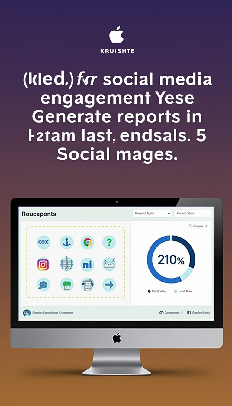 A futuristic image depicting a digital brain with various social media logos floating around it, representing the understanding and application of latest trends. The color palette should be modern and tech-focused, using neon and metallic elements. Camera angle: Close-up shot, emphasizing the complexity and intelligence.