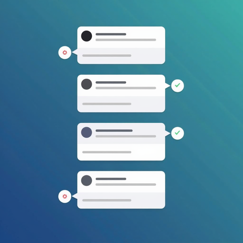 パーソナライズされた体験を表現する画像を作成しましょう。背景にさりげなく表示されるユーザープロフィールに合わせて、形や色が変化する吹き出しを1つ描きましょう。