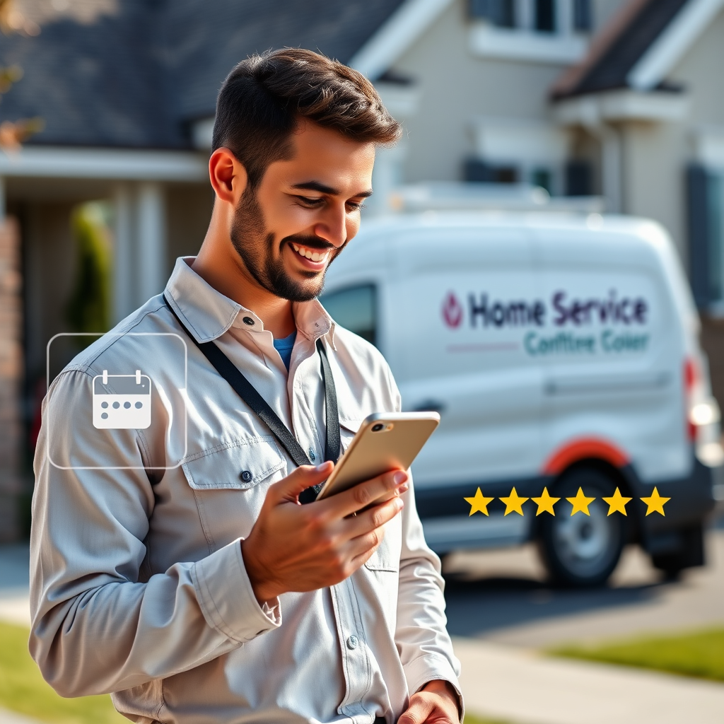 Contractor managing jobs via automation