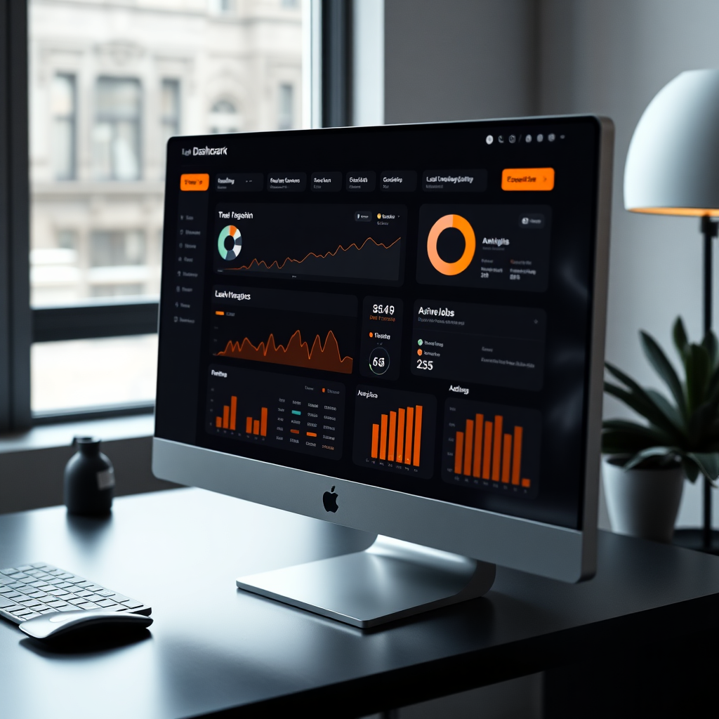 Business analytics dashboard