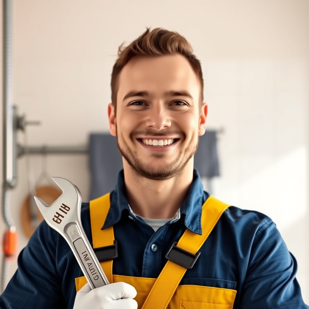 Friendly plumber ready to help