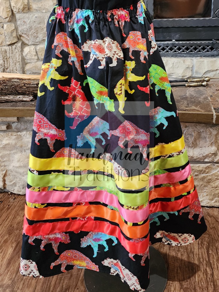 womans Ribbon Skirt enlarged