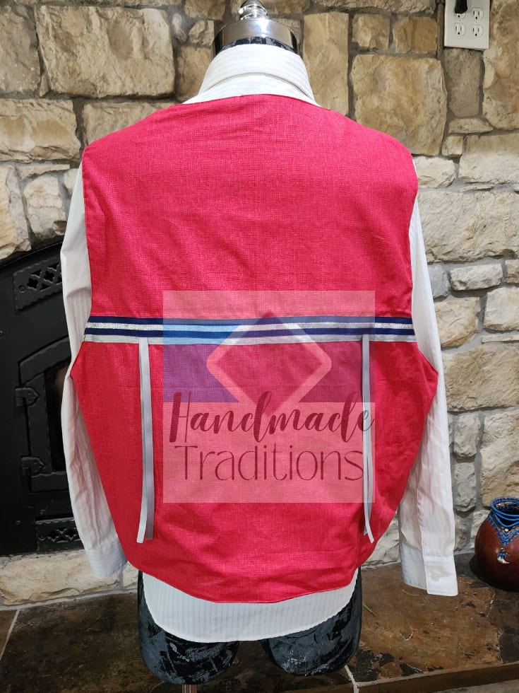 men's medium vest back