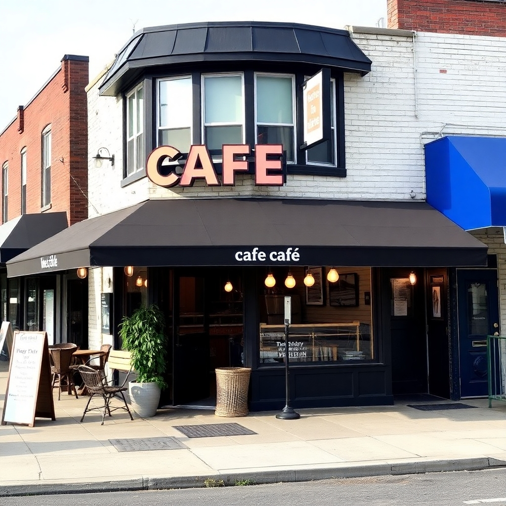 A vibrant street in Queens, New York with a variety of local restaurants. The scene should include a mix of cuisines, such as an Asian restaurant with a dragon motif, a cozy American diner with a retro sign, and outdoor seating areas filled with people enjoying their meals.