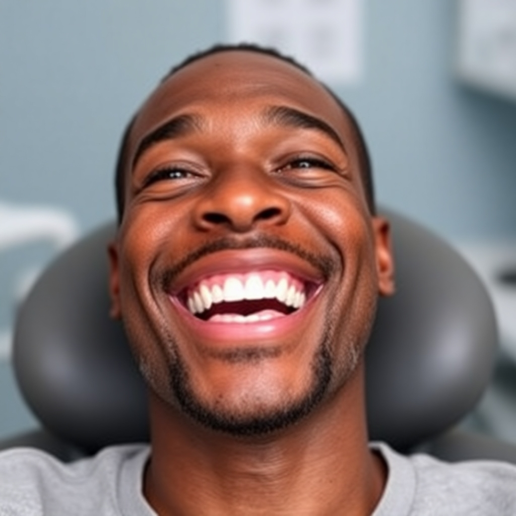 A photorealistic, 8K resolution image depicting a close-up of a patient's revitalized smile after cosmetic dental work. The image should showcase brilliantly white, perfectly aligned teeth with natural-looking luminosity.  Soft, diffused lighting enhances the subtle details of the tooth enamel and gumline.  The color palette is bright and cheerful, with warm, natural tones. The camera angle is slightly elevated, providing a flattering perspective. The focus is razor-sharp, with a shallow depth of field blurring the background gently. The patient's lips are subtly smiling, conveying a sense of confidence and joy.  The background is softly blurred, suggesting a modern, minimalist dental clinic setting. The style is reminiscent of high-end dental advertising photography.  Texture and material details should be ultra-detailed, showcasing the smooth, glossy surface of the teeth and the healthy pink of the gums. Include subtle highlights and reflections to create a sense of realism. The overall mood is one of elegance, sophistication, and rejuvenation.  The image should be hyperrealistic, capturing the minute details of the teeth and surrounding tissues.  The composition is clean and uncluttered, focusing primarily on the smile itself.