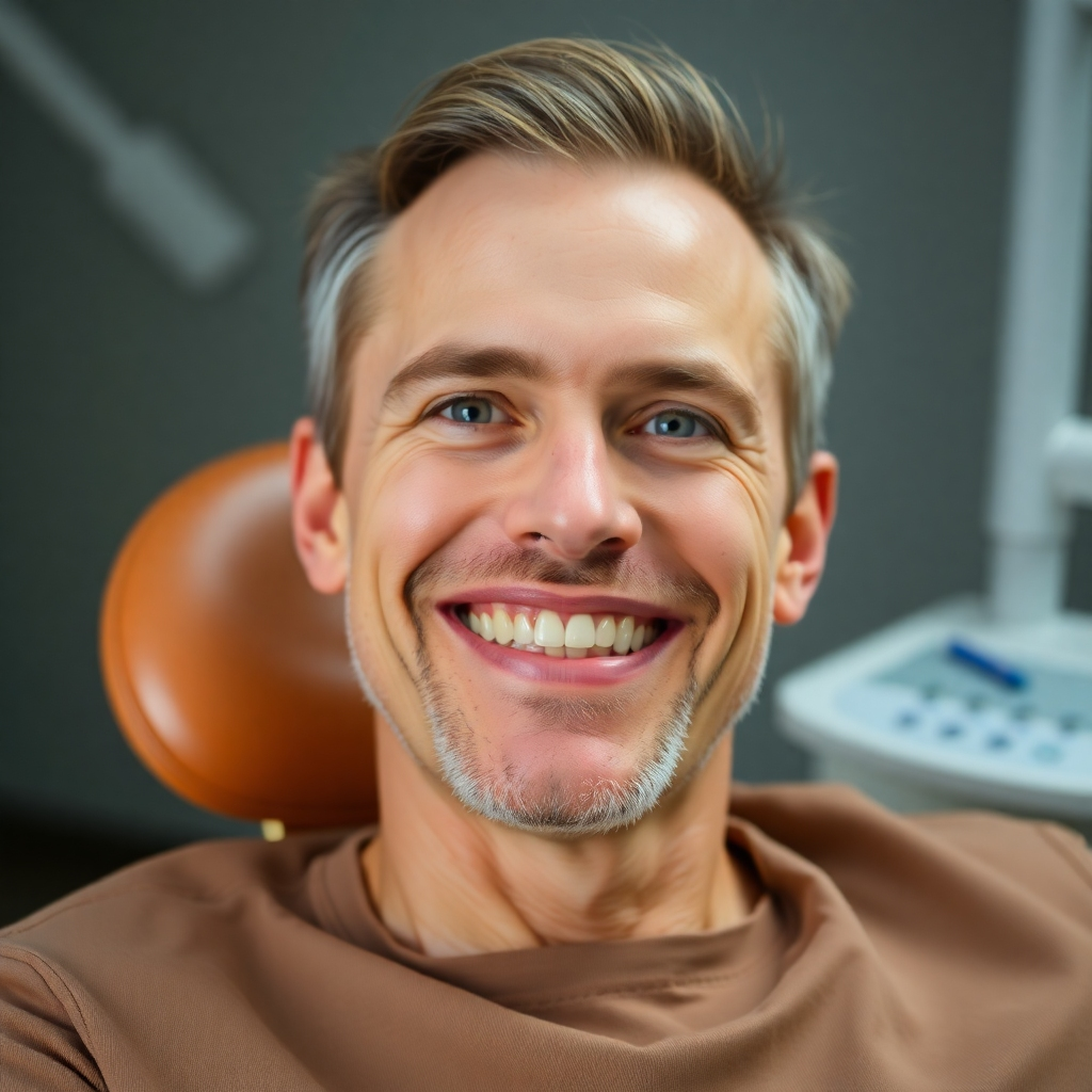 A photorealistic image depicting a person waking up with a headache, clutching their jaw.  In the background, a close-up shot of teeth showing signs of wear.  In the foreground, a custom-fitted night guard rests on a bedside table. Use soft, warm lighting.