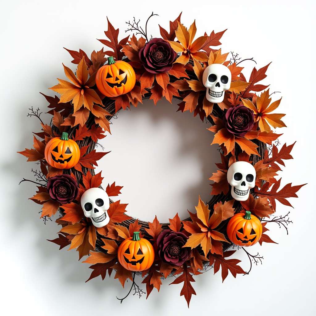 Visualize an elegant, serene setting where a selection of custom wreaths is displayed alongside a customer consultation. The wreaths should showcase a variety of unique designs tailored for individual customers, depicted in rich, appealing colors. Use soft, diffused lighting to create an inviting ambiance that encourages customers to explore personalized options.