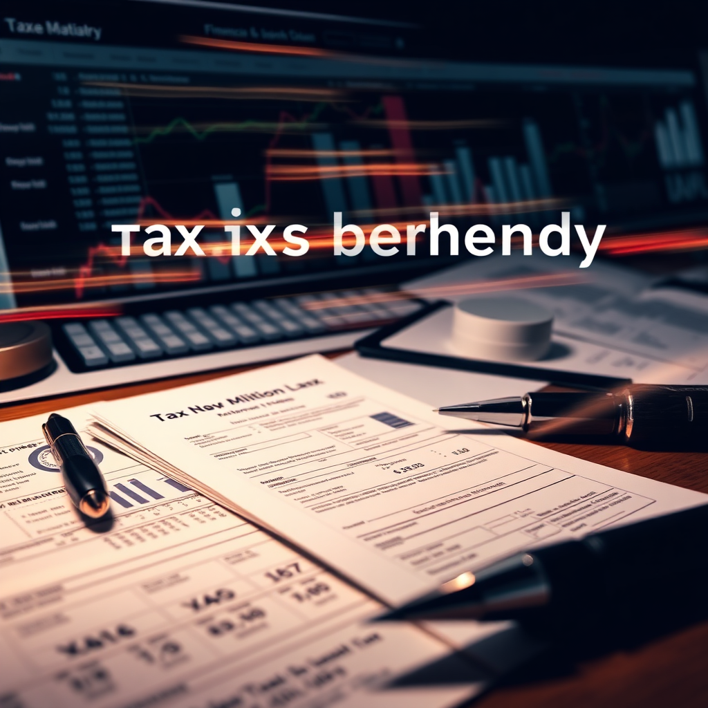 A time-lapse image capturing the meticulous process of preparing tax returns, set against a backdrop of financial data and strategic planning tools, symbolizing our commitment to efficiency and accuracy.