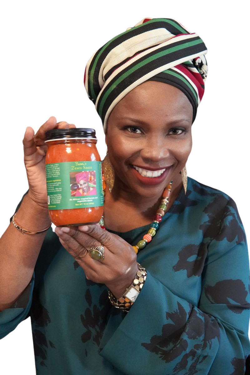 Bunmi passing down sauce jar tradition