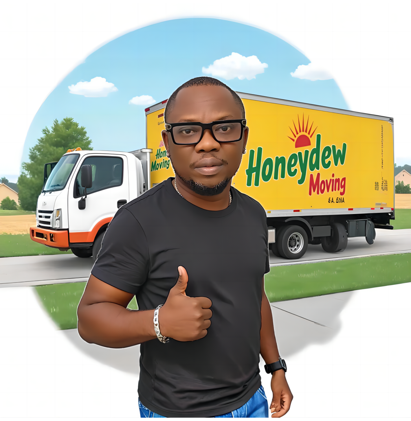 The site is for Honeydew Moving. 2 man and truck