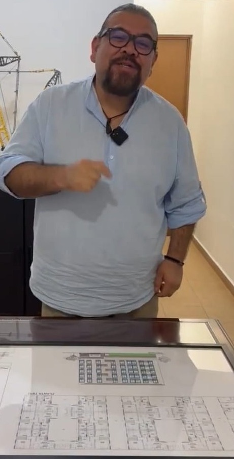 Create a photorealistic image depicting Oscar Rodriguez standing in front of a modern, newly built house, shaking hands with a happy couple. The house should be located in a desirable neighborhood in Mexico City, with lush landscaping and a welcoming facade. Oscar should be dressed professionally, with a warm and confident smile. The couple should look excited and grateful. The lighting should be bright and cheerful, creating a sense of optimism and success. The composition should focus on the handshake, symbolizing trust and partnership. Add subtle details such as moving boxes and a welcome mat to enhance realism. The style should be heartwarming, aspirational, and relatable. Aim for 8K resolution and hyperrealistic detail.