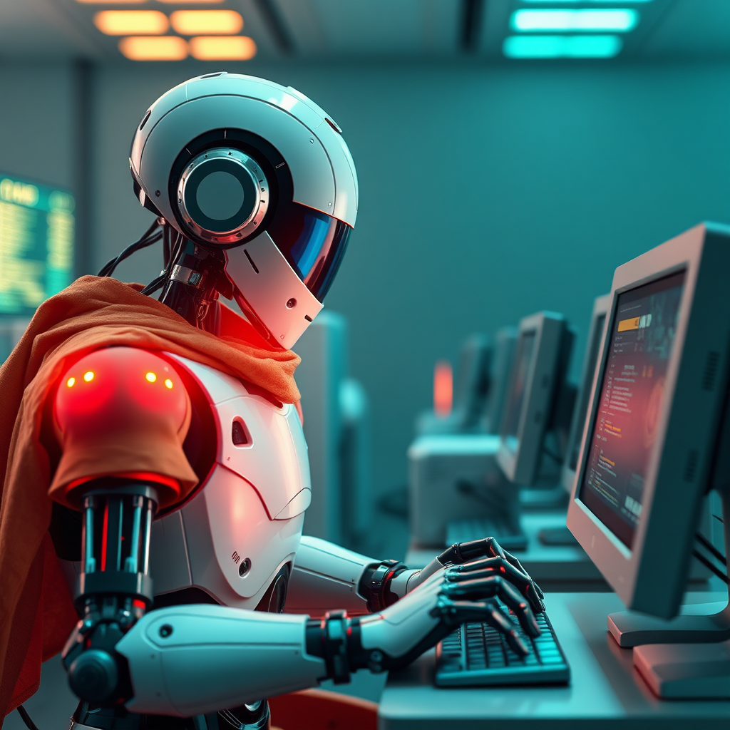 Ilustración de un embudo de ventas digital optimizado con IA