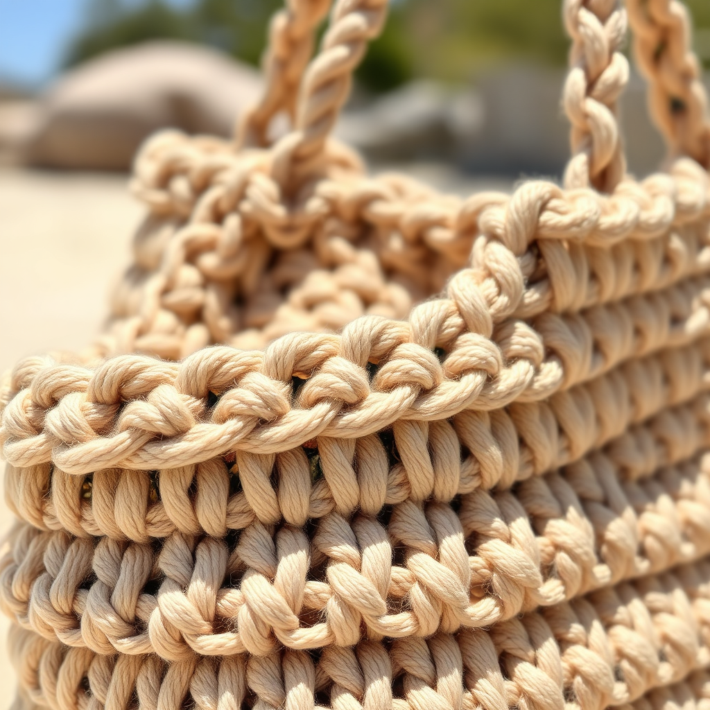 Crochet beach bag thumbnail