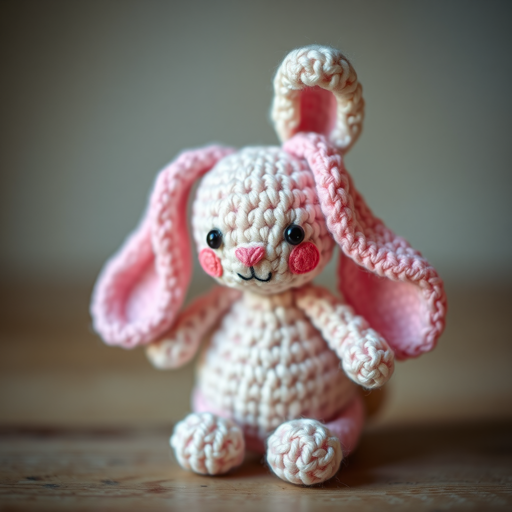 Pastel amigurumi bunny thumbnail