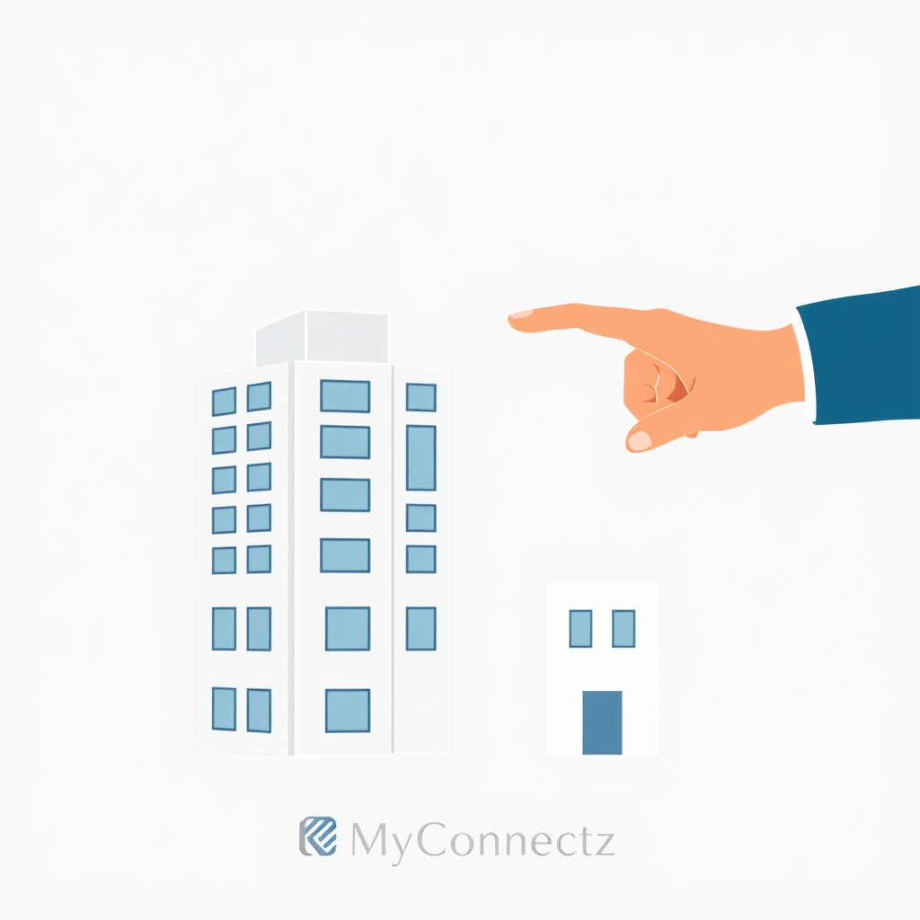 A graphic illustration of a building blueprint transforming into a solid, stable structure representing an LLC. A hand is guiding the transformation, symbolizing MyConnectz's expertise. Clean, professional aesthetic. 4K resolution.