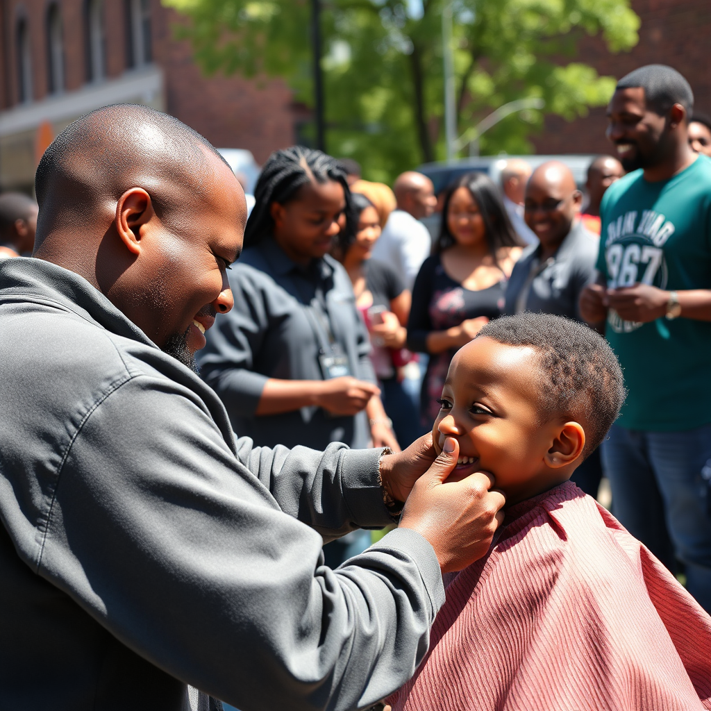 Community barbershop event