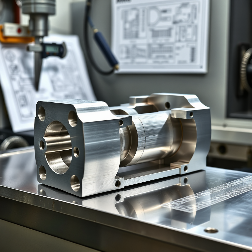 CNC milled aluminum part