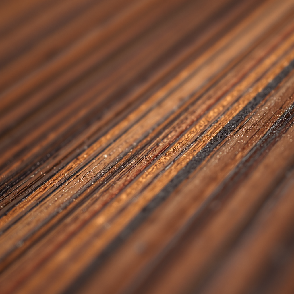 Laser engraving detail on wood