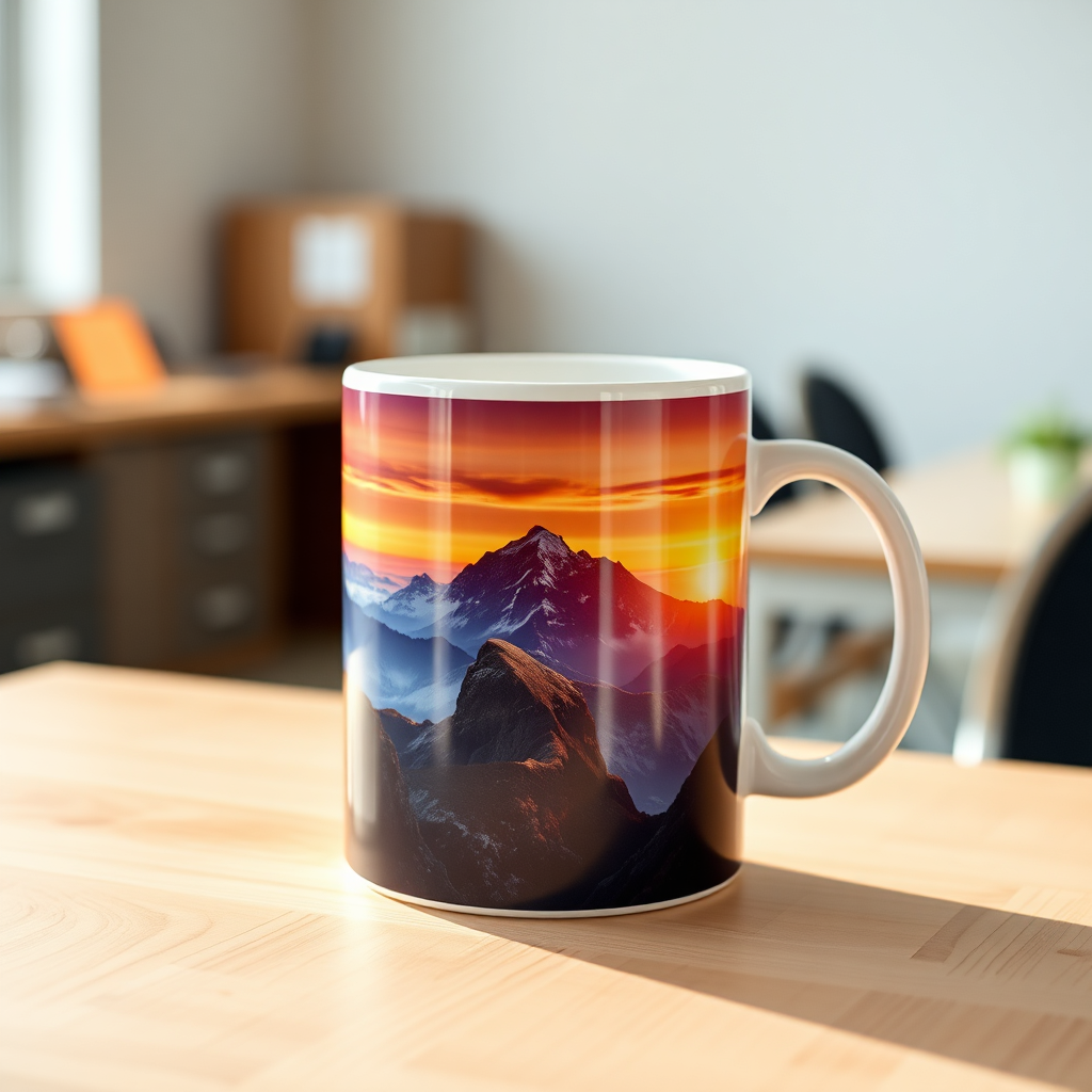 Sublimated ceramic mug