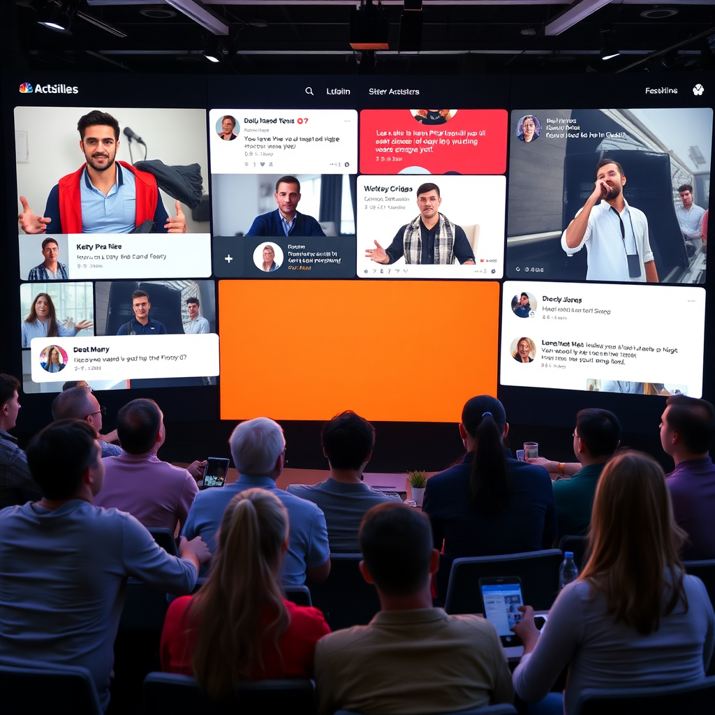  A lively online forum with users actively participating in discussions. Emphasize the sense of community and collaboration.