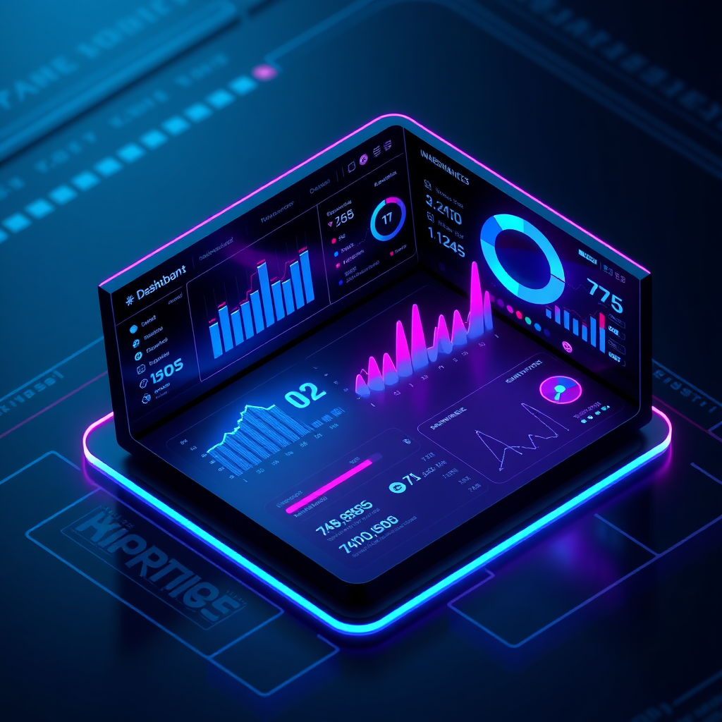 Futuristic AI Dashboard Interface