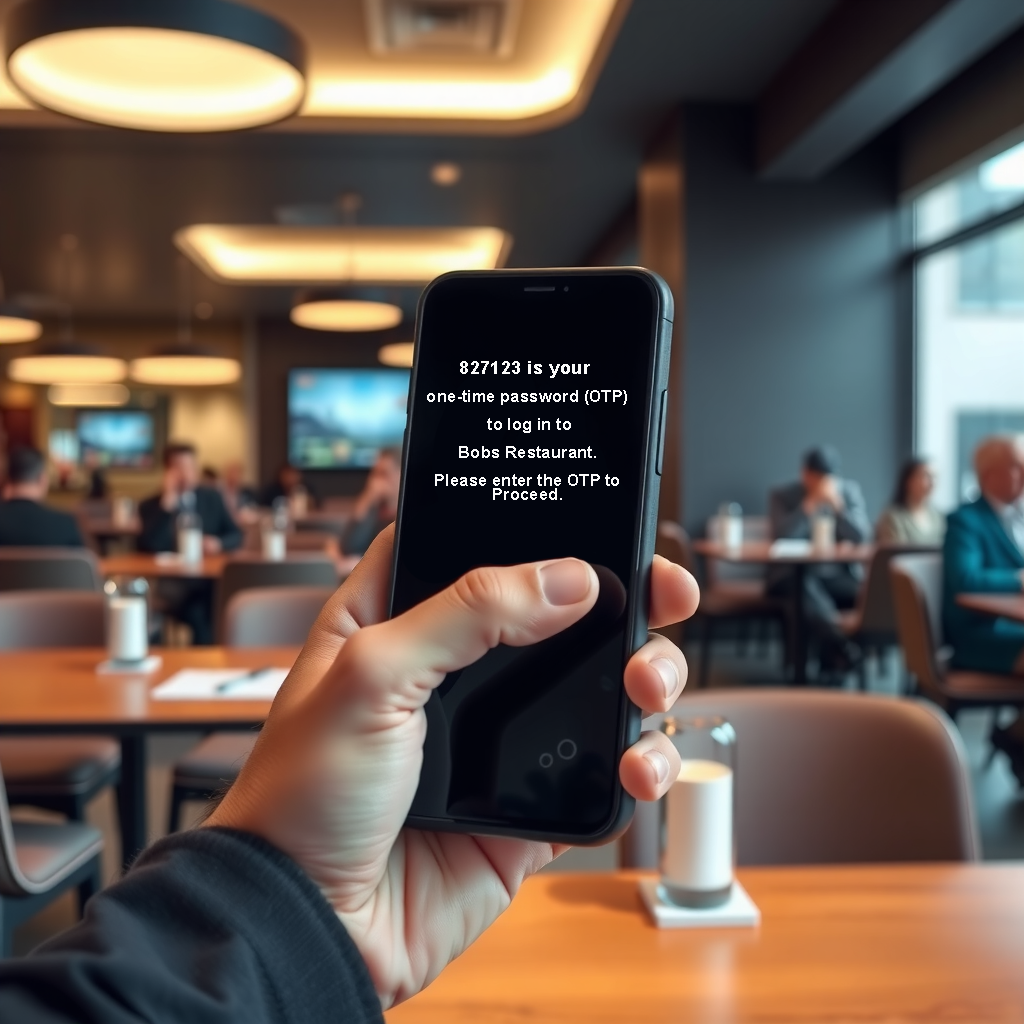 Phone receiving SMS one-time password verification