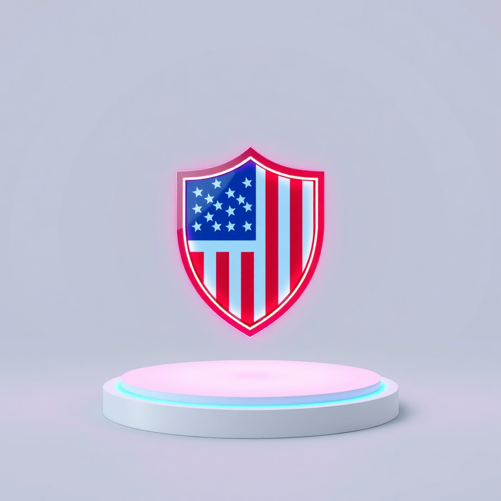 American shield icon representing ownership and security