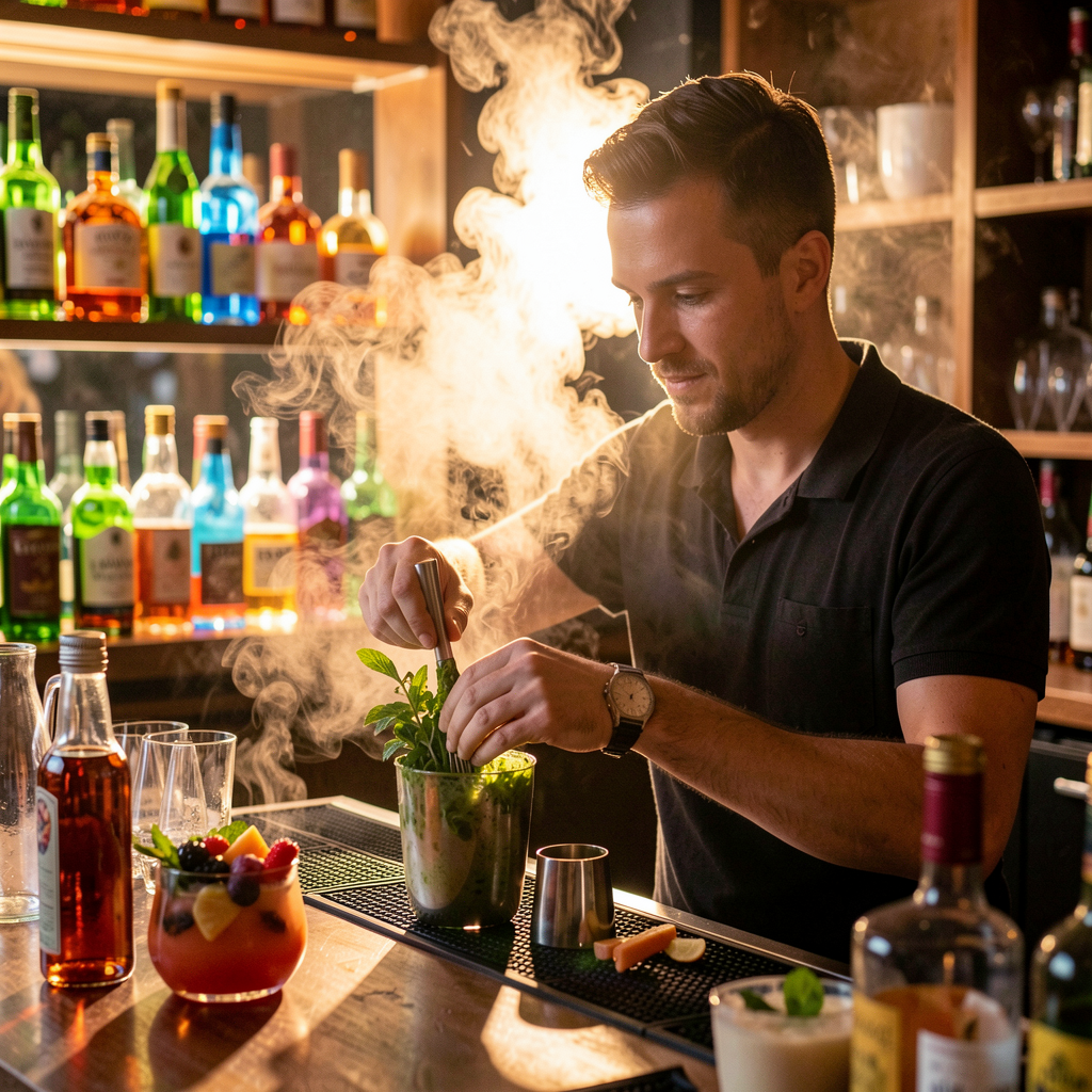 Craft cocktail making