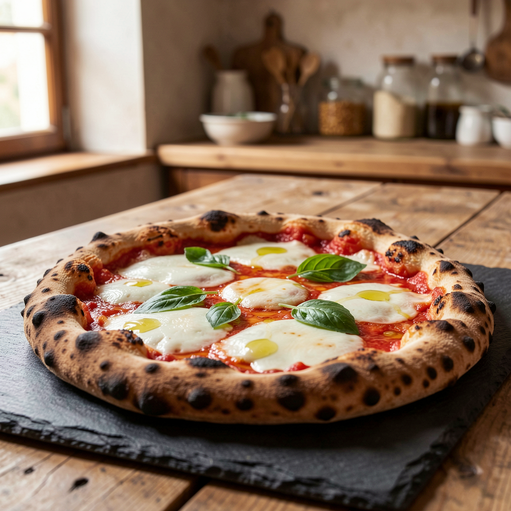 Brick Oven Margherita pizza