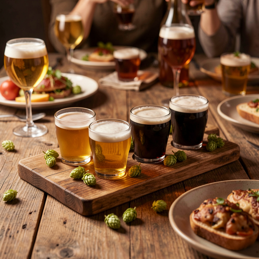 Craft beer flight