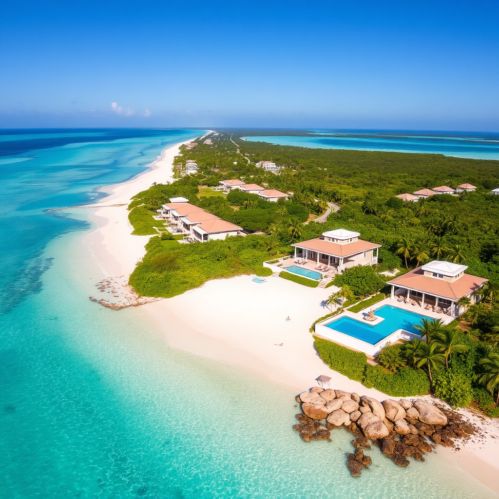 Turks and Caicos Aerial View