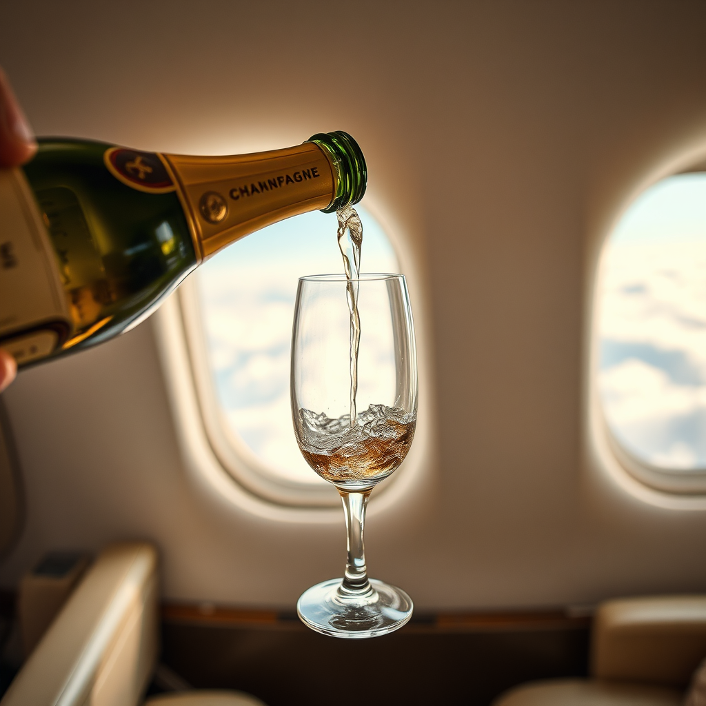 Inflight Champagne Service