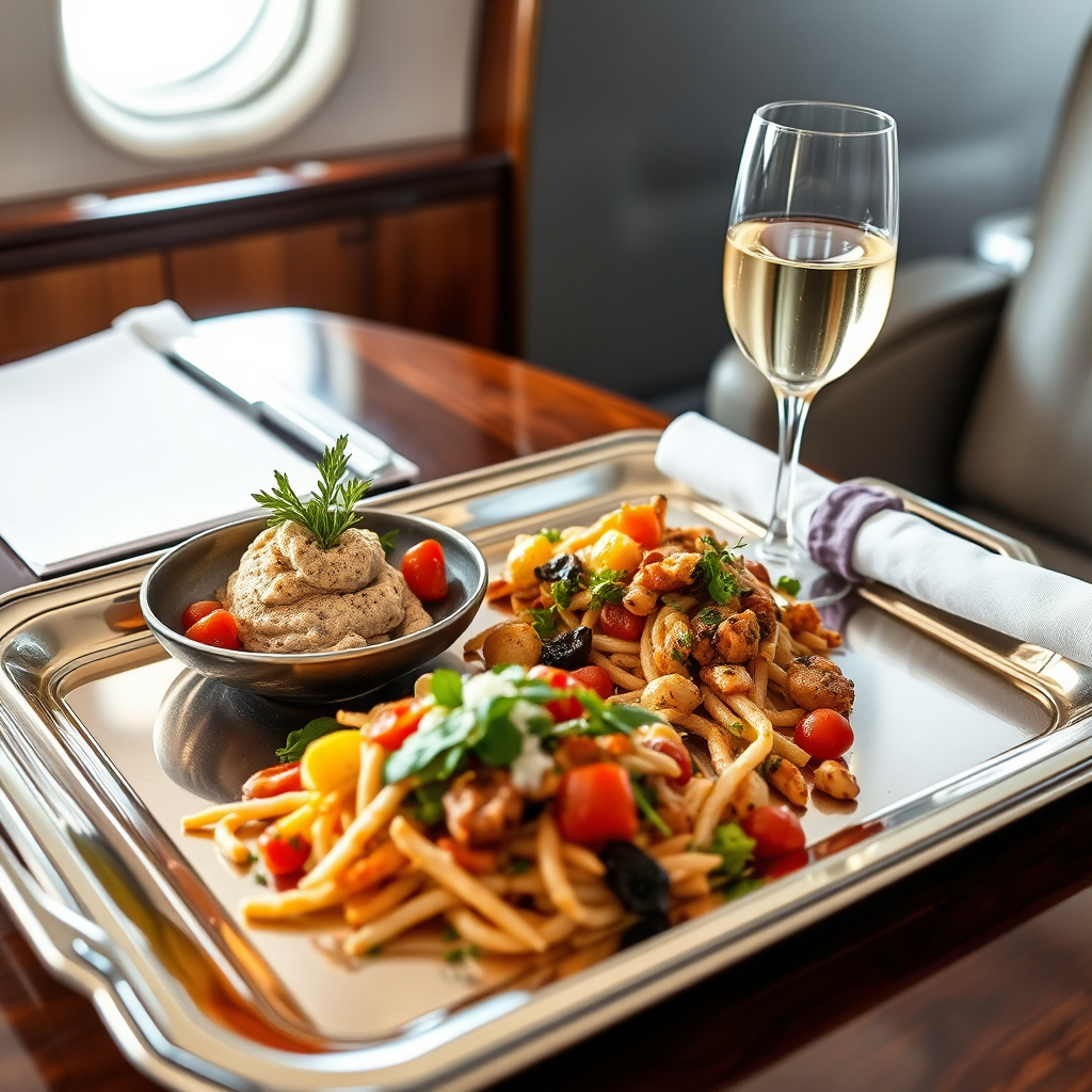Fine dining inflight